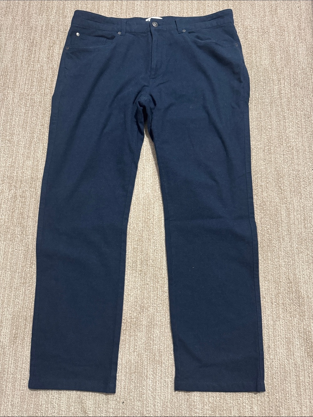 Peter Millar Mens 34x30 Blue Five Pocket Stretch Cotton Casual Pants